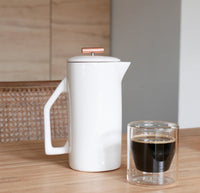 CERAMIC AND COPPER FRENCH PRESS - Chartreuse – Super Simple